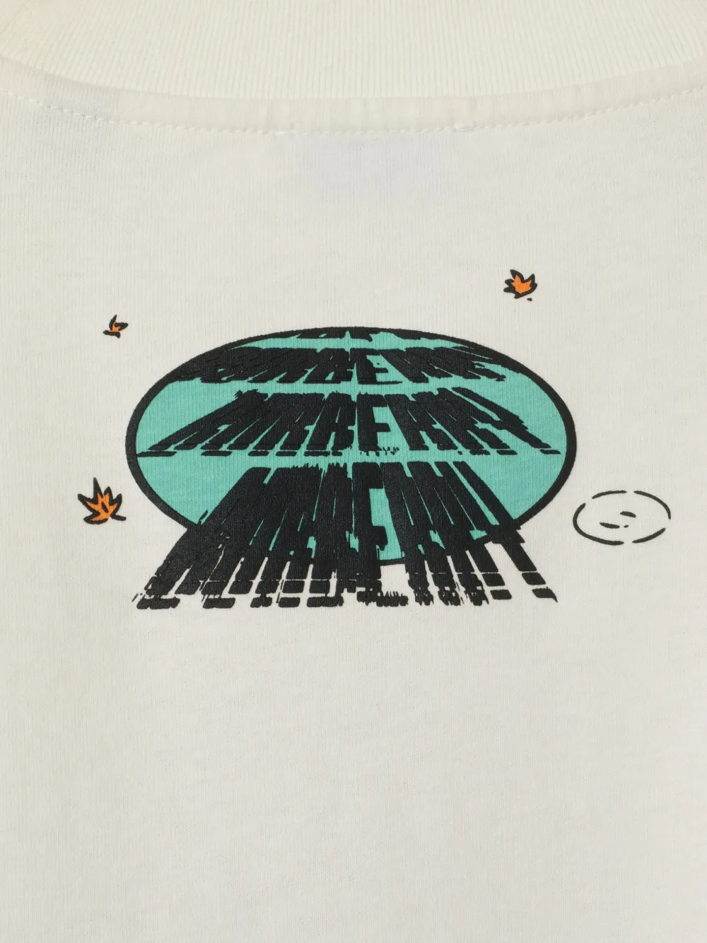 Burberry T-shirt met autoprint Beige