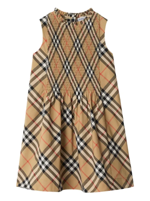 BURBERRY children チェック ウール ワンピース 4Y 新品 1240001089626_2.jpg