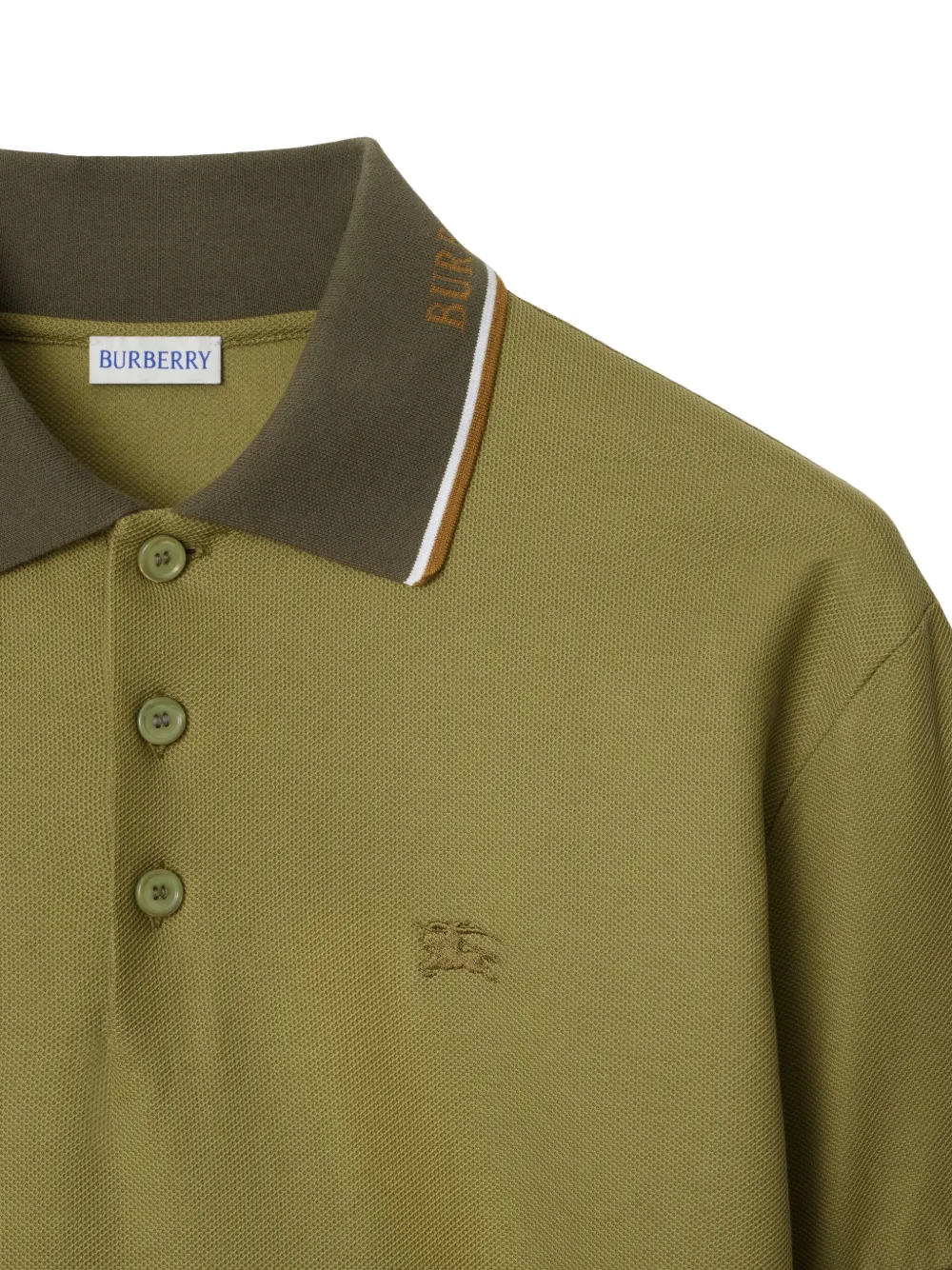 Burberry Katoenen poloshirt Groen