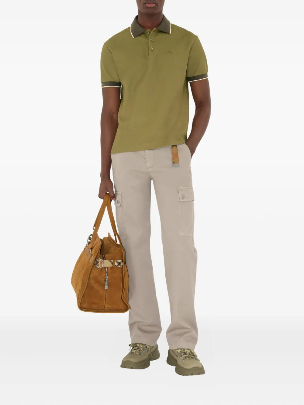 Burberry Katoenen poloshirt - Groen