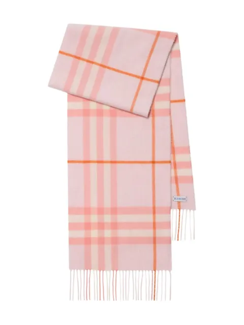 Burberry checked cashmere scarf