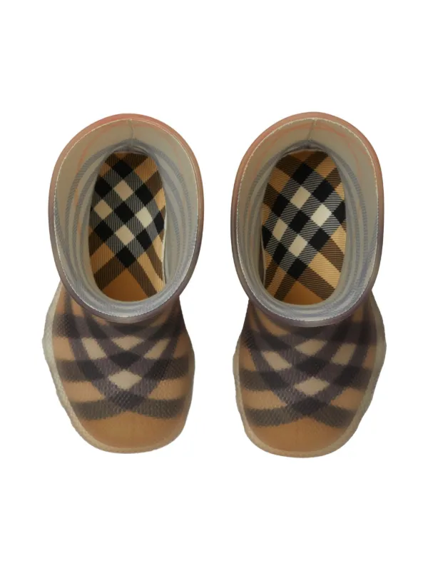 Burberry Kids Marsh レインブーツ | ニュートラル | FARFETCH JP