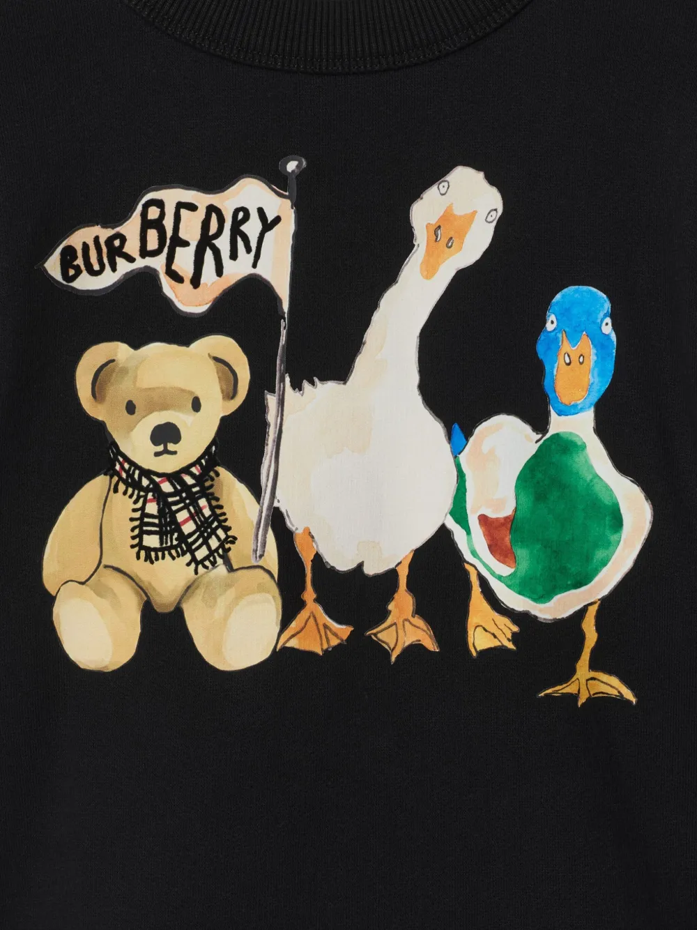 Burberry Kids Thomas and Friends sweater Zwart