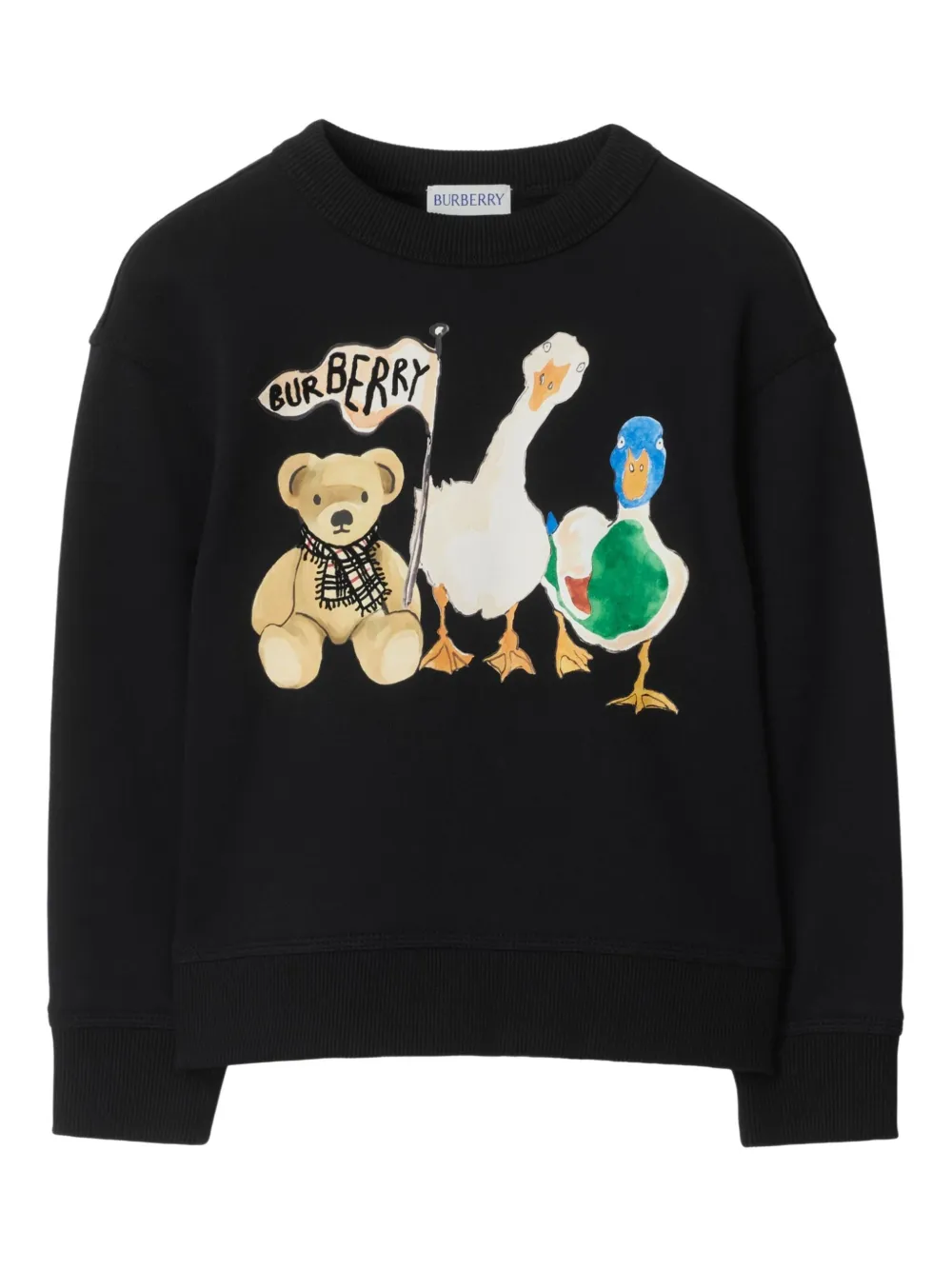 Burberry Kids Thomas and Friends sweater Zwart