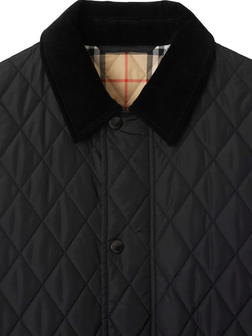 Burberry Gewatteerd jack Zwart