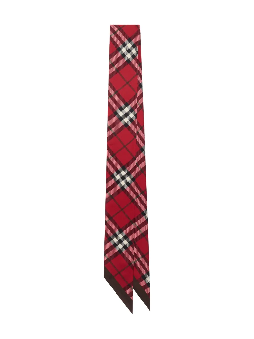 Burberry Geruite sjaal Rood