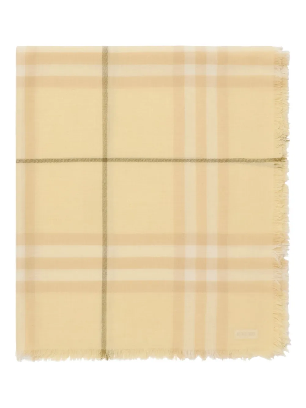 Burberry Geruite sjaal Geel