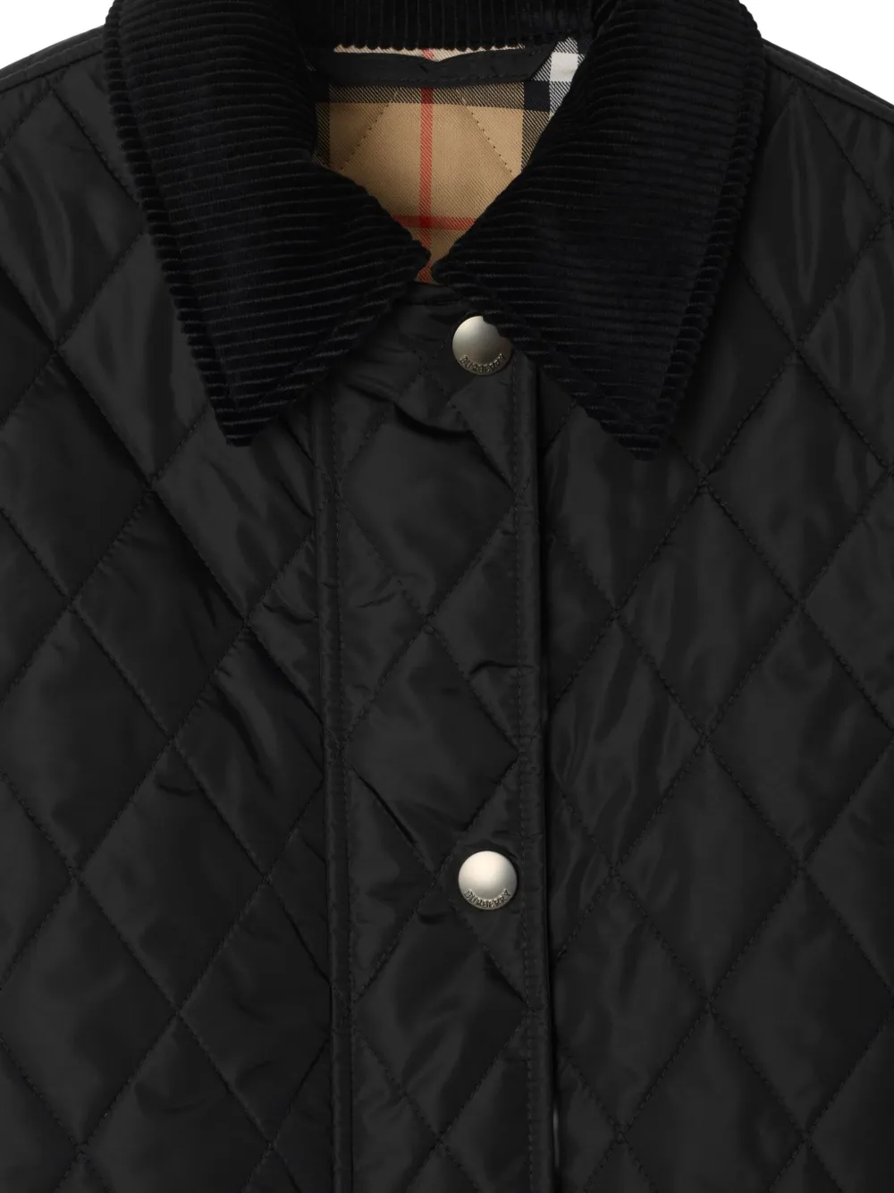 Burberry Gewatteerd jack Zwart