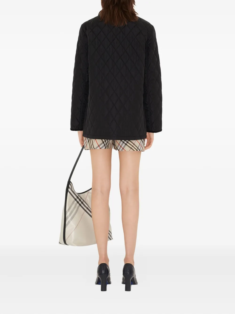 Burberry Gewatteerd jack Zwart