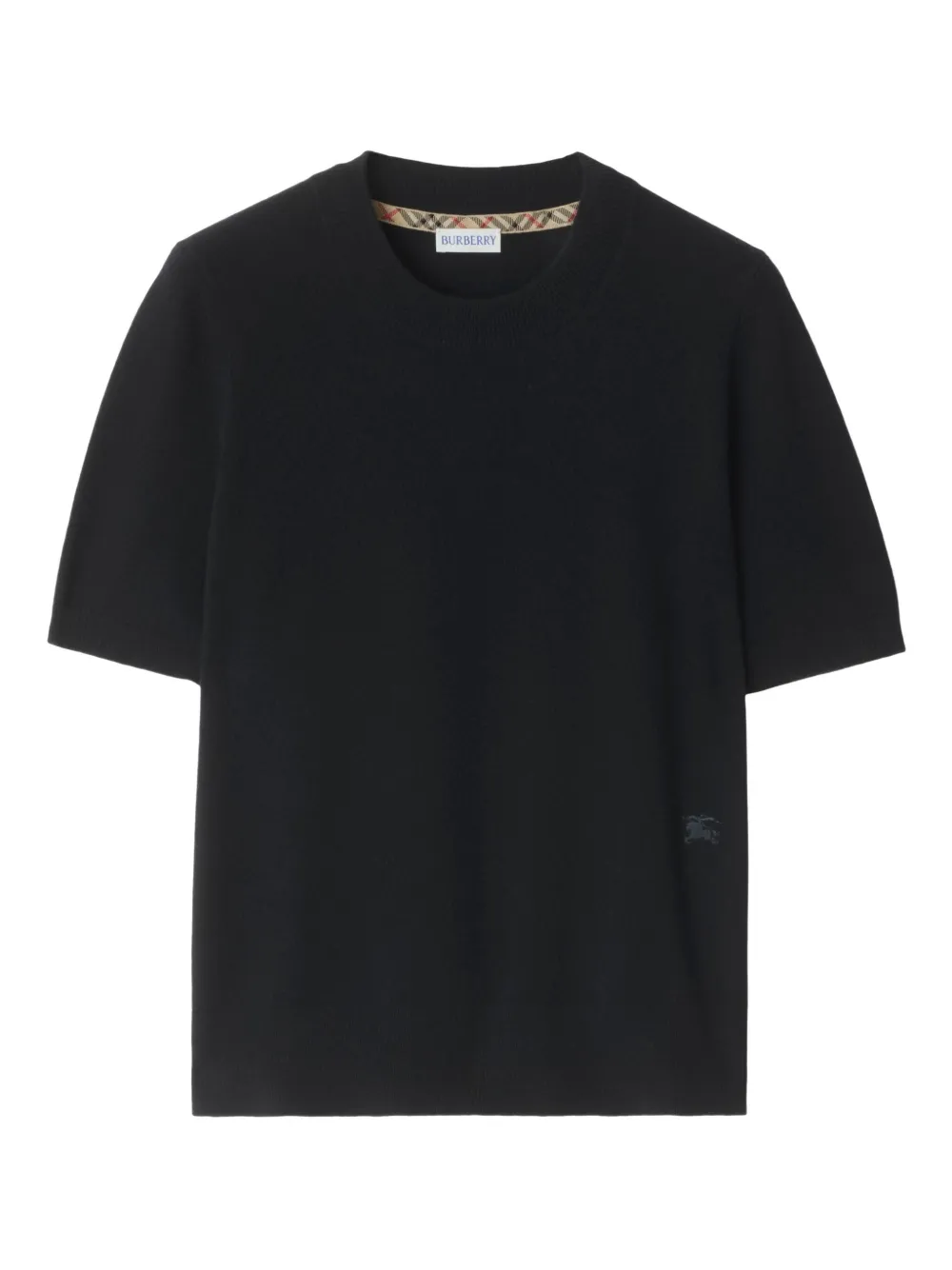 Burberry T-shirt met logo Zwart