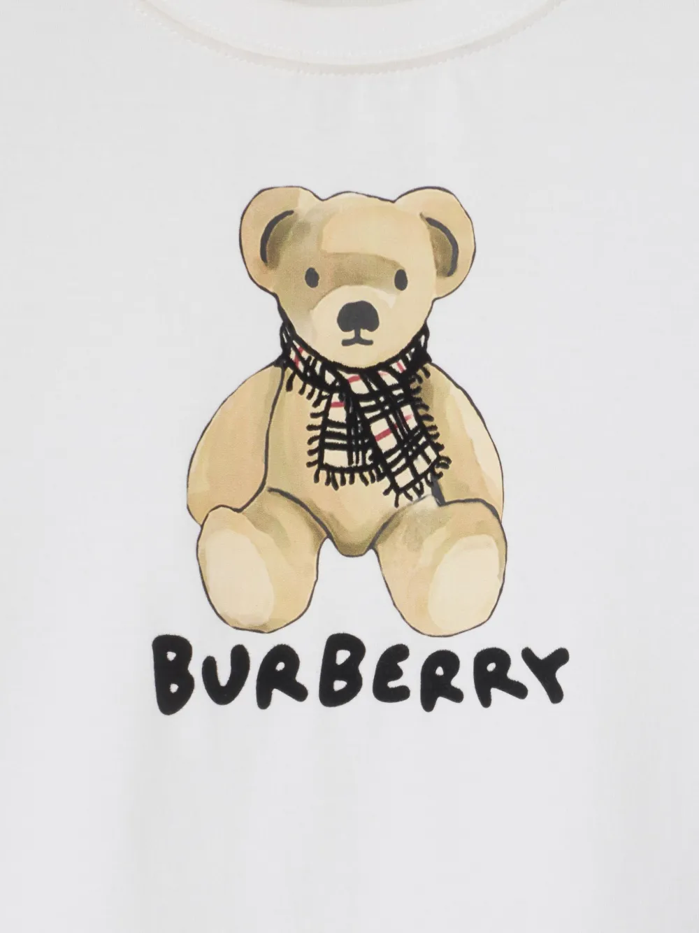 Burberry Kids T-shirt met beerpatch Wit