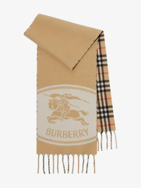 Burberry  reversible knight stamp scarf 