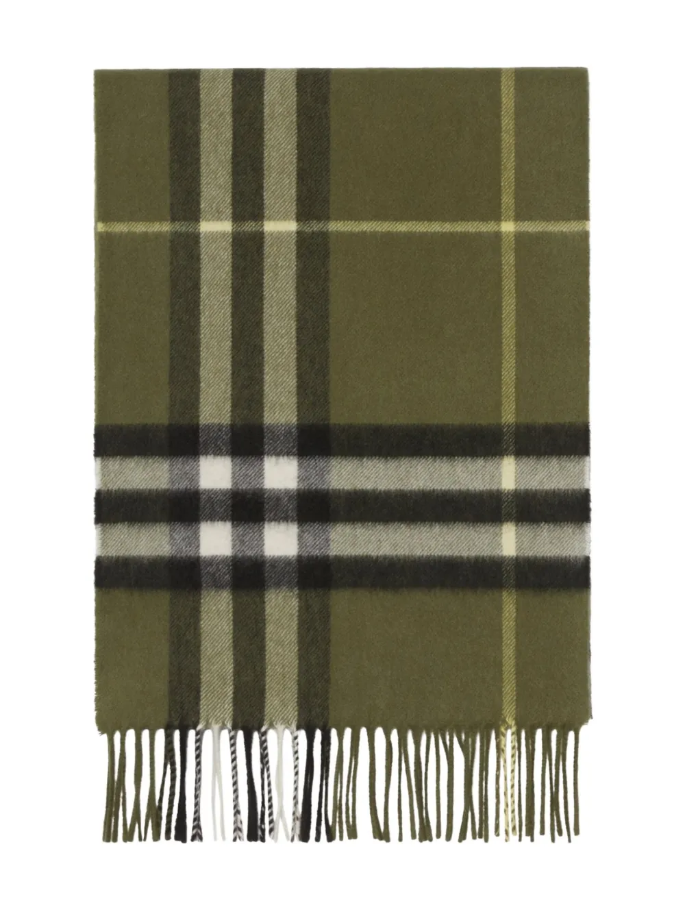 BURBERRY CHECKED CASHMERE SCARF