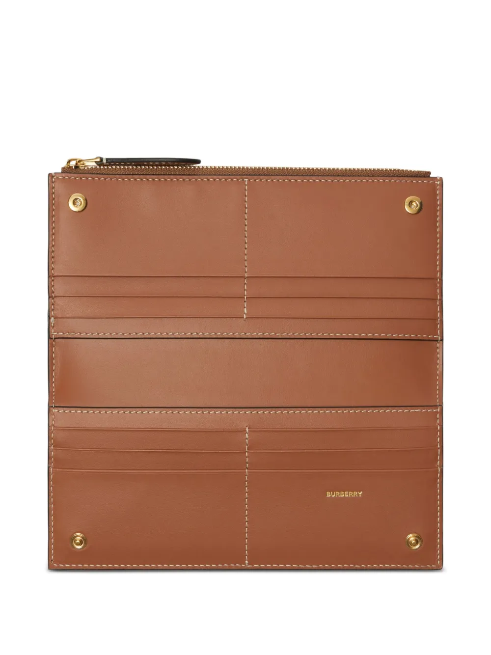  Burberry Checked Wallet - Neutrals 