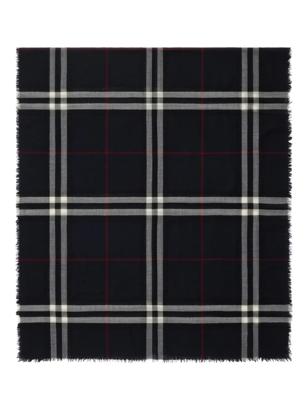 Burberry Geruite sjaal Blauw