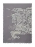 Burberry EKD wool scarf - Grey
