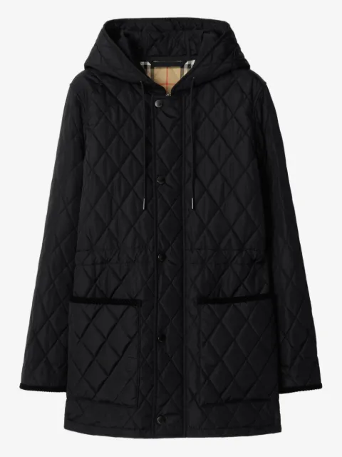 Burberry chamarra capitonada con capucha