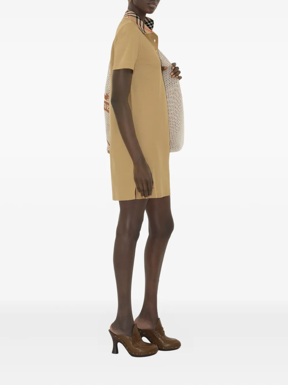 BURBERRY COTTON POLO SHIRT DRESS