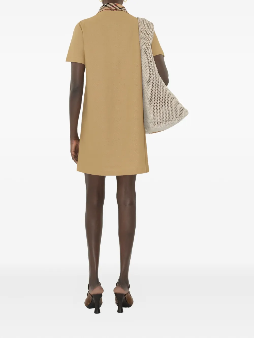 BURBERRY COTTON POLO SHIRT DRESS