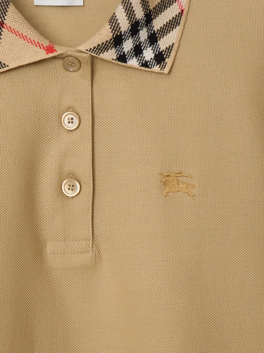 Shop Burberry Cotton Polo Shirt Dress
