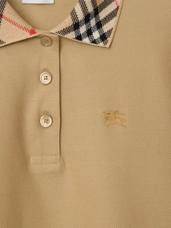 Burberry★素敵！Hunter Beige Stretch Short Sleeve Polo Dress Burberry Women's Hunter Beige Stretch Short Sleeve Polo