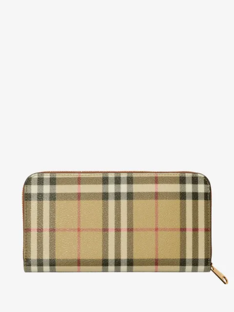 Burberry Check zip wallet