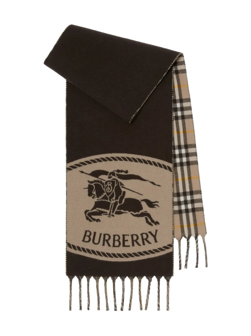 Burberry reversible cashmere scarf | Brown | Image 1