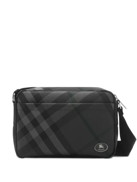 Burberry mochila tipo mensajero con cuadros estampados