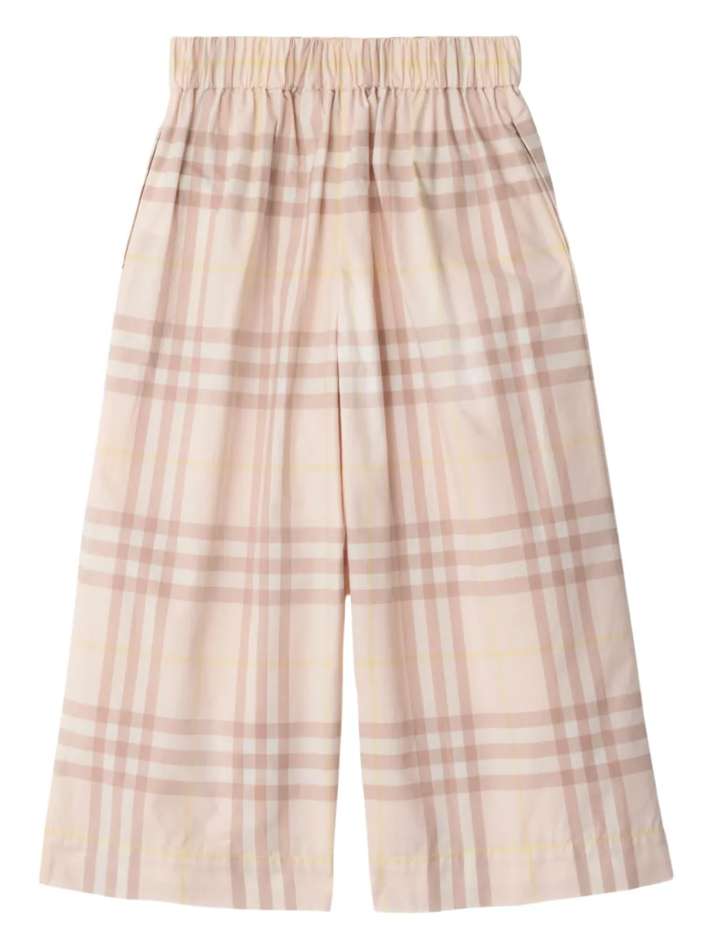 Burberry Kids Geruite broek Beige