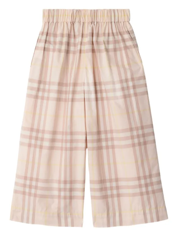 Burberry Kids チェック パンツ | ニュートラル | FARFETCH JP