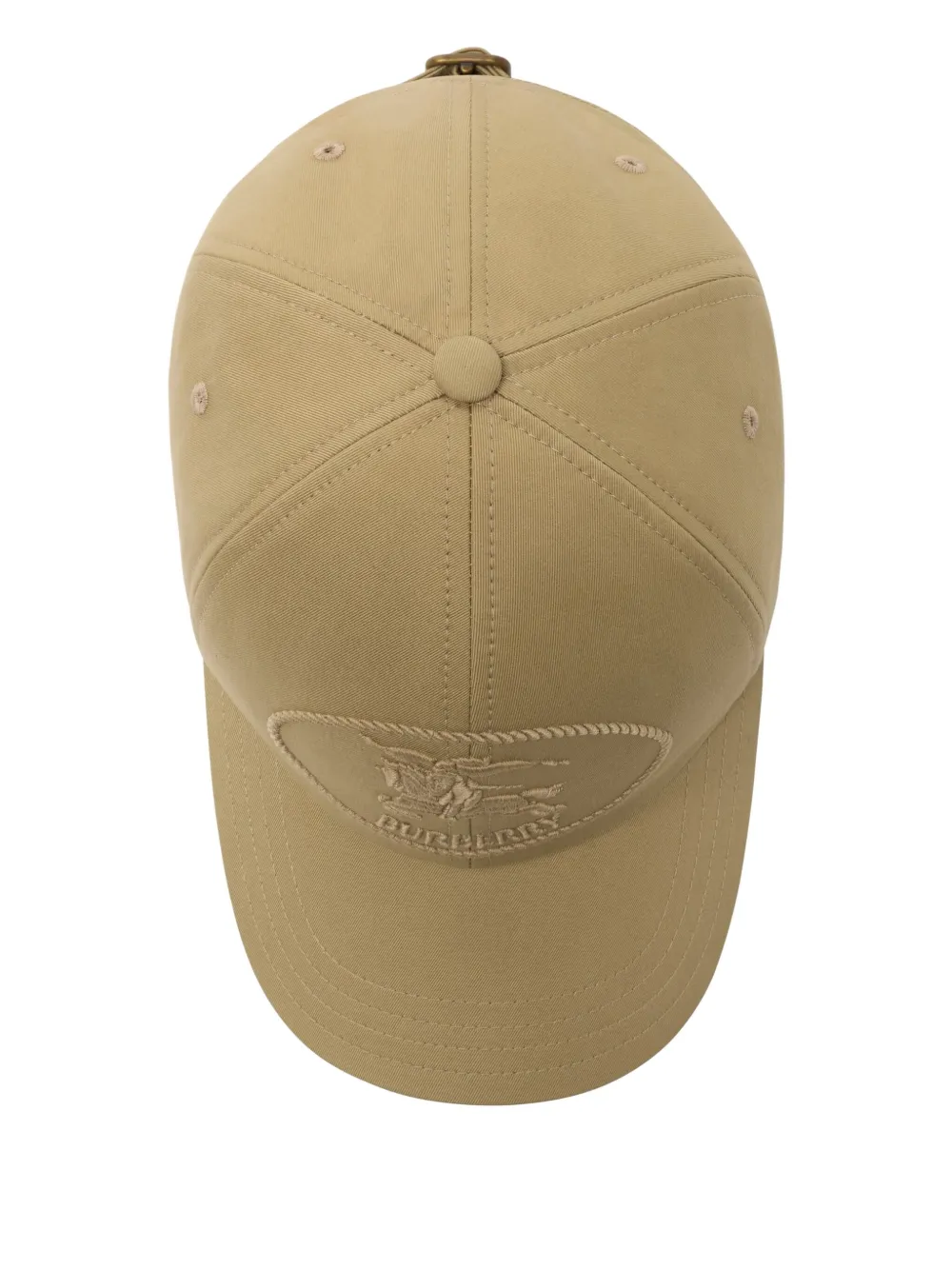 Burberry Knight Stamp gabardine honkbalpet Beige