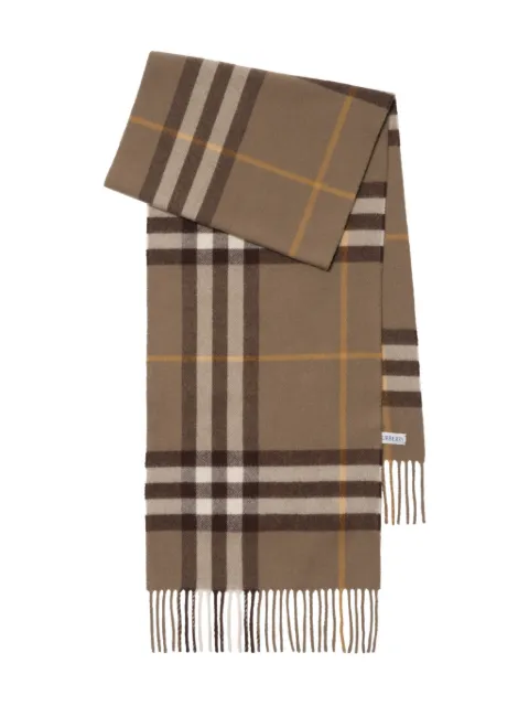 Burberry checked cashmere scarf 