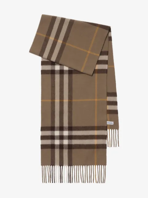 Burberry checked cashmere scarf 