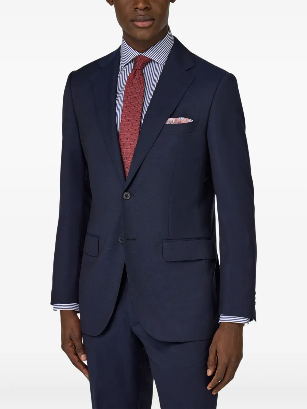 Boggi Milano Wollen pak Blauw