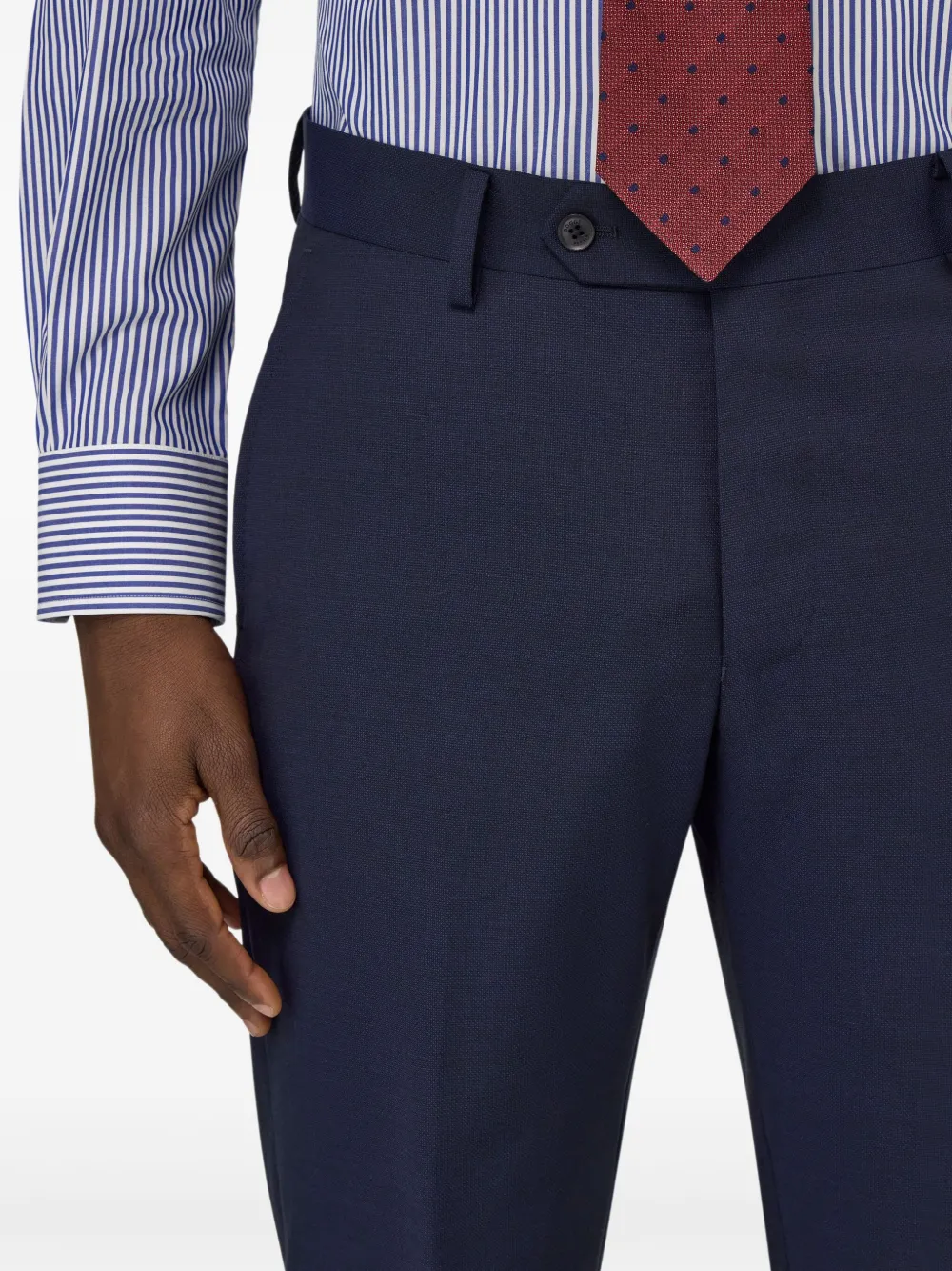 Boggi Milano Wollen pak Blauw