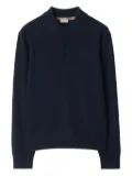 Burberry cashmere-blend polo shirt - Blue