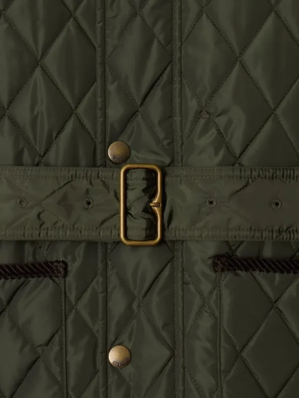 Burberry diamond-quilted Jacket | Green | FARFETCH