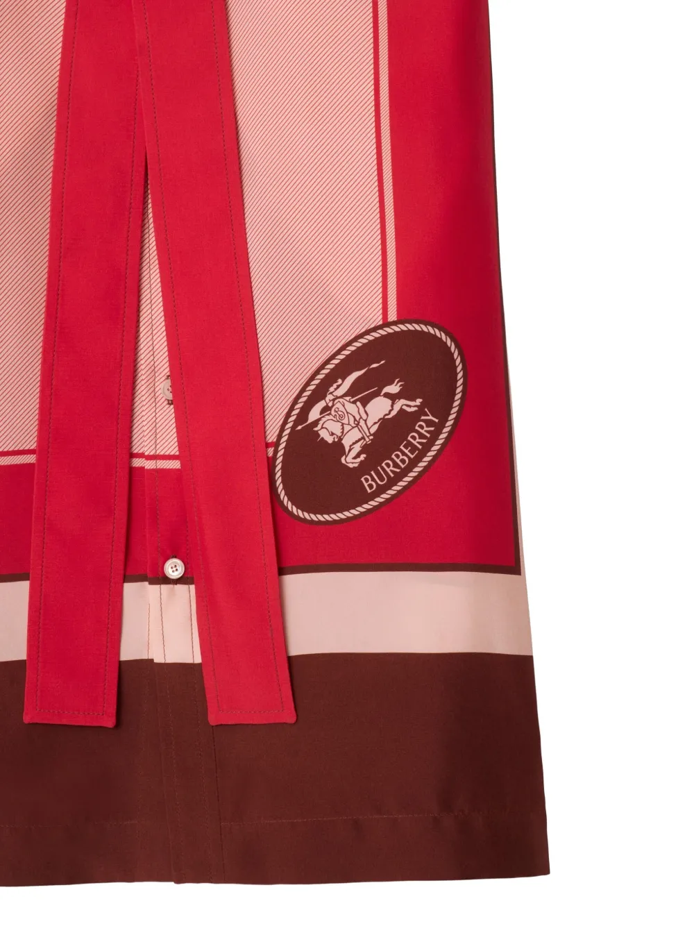 Burberry Zijden blousejurk Roze
