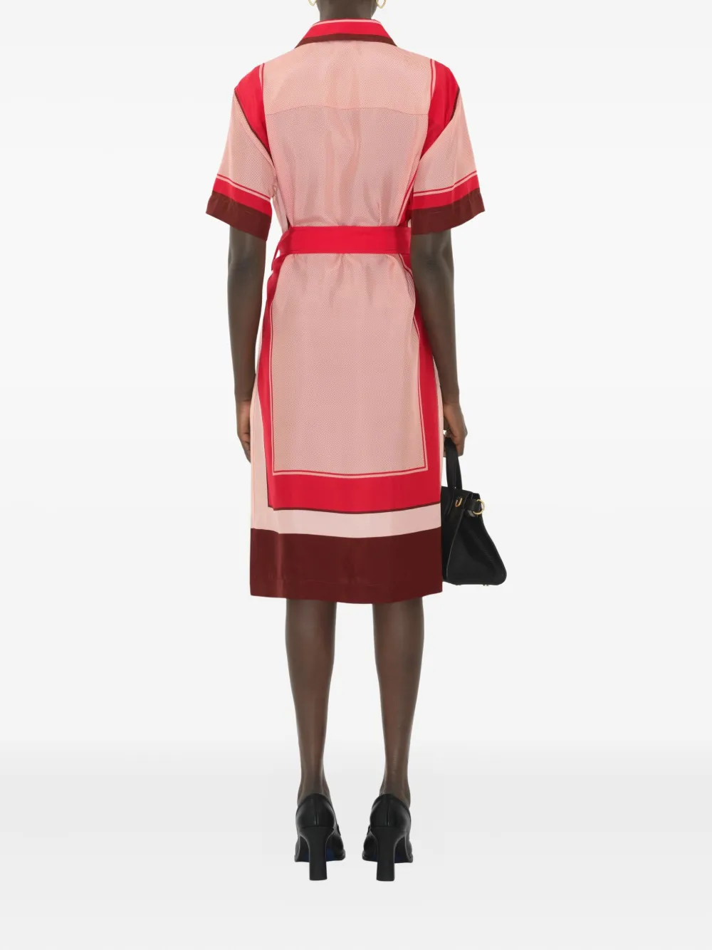 Burberry Zijden blousejurk Roze