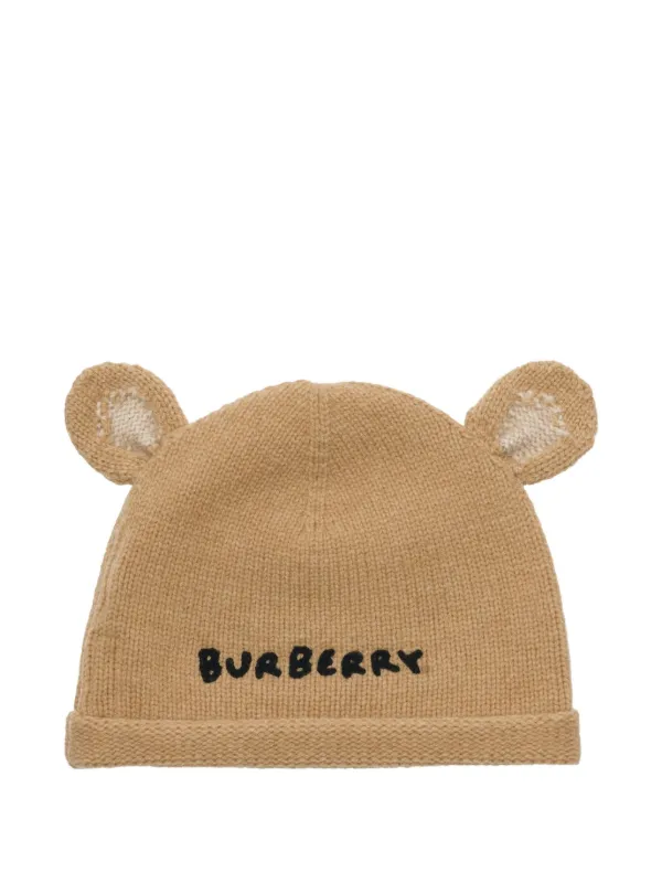 Burberry Kids Wool Beanie Neutrals FARFETCH TH