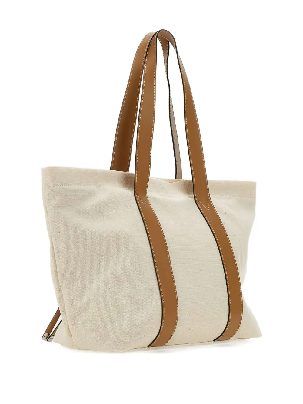 GIANNI CHIARINI Sarah canvas schoudertas Beige