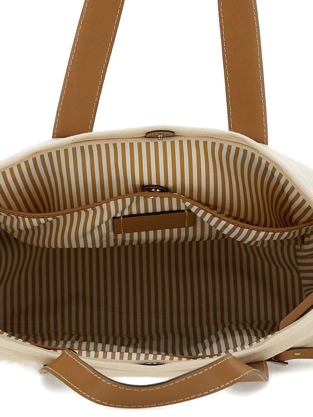 GIANNI CHIARINI Sarah canvas schoudertas Beige
