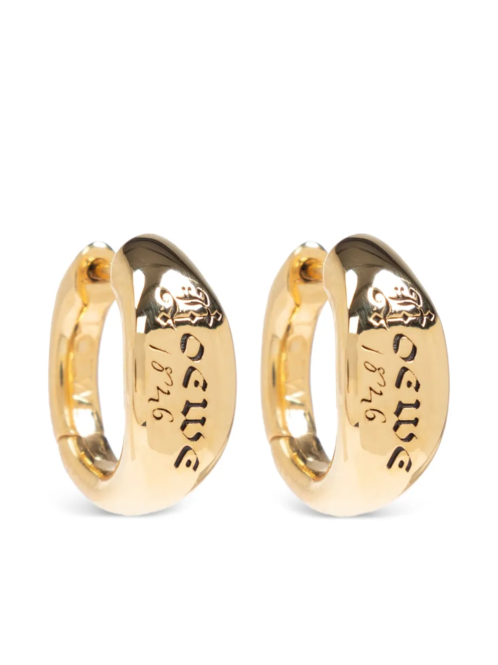 LOEWE aretes con logo grabado | dorado | Image 1