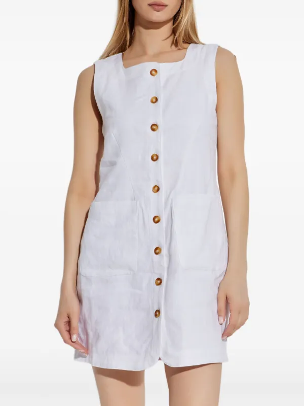 knee length dresses for ladies Faithfull | Women's Ambra Mini Dress White - Final Sale main image 0