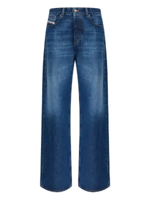 Levi's: Made & Crafted Ribcage high-waisted wide-leg Jeans | Black