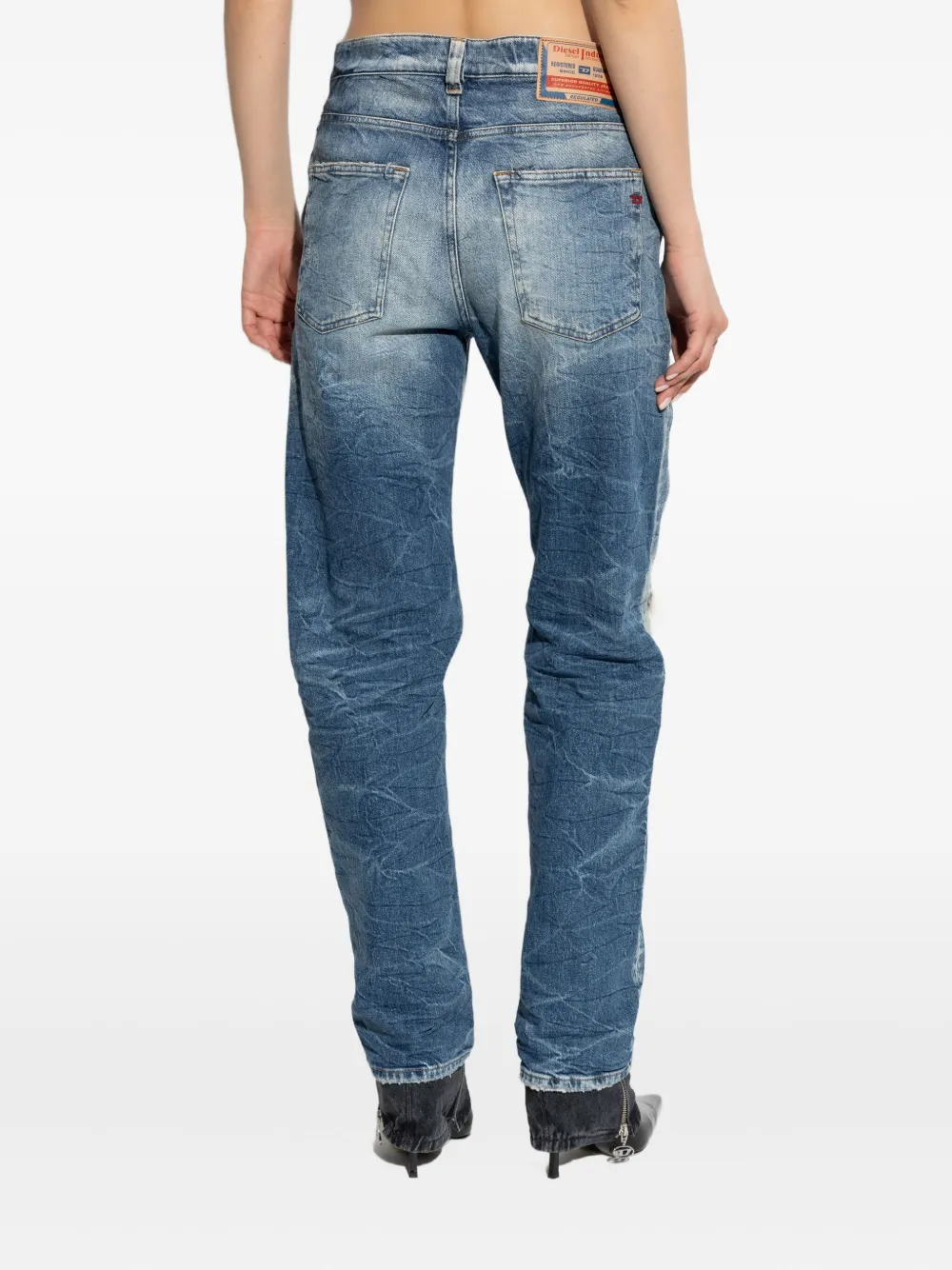 Diesel 1988 D-Ark jeans met toelopende pijpen Blauw