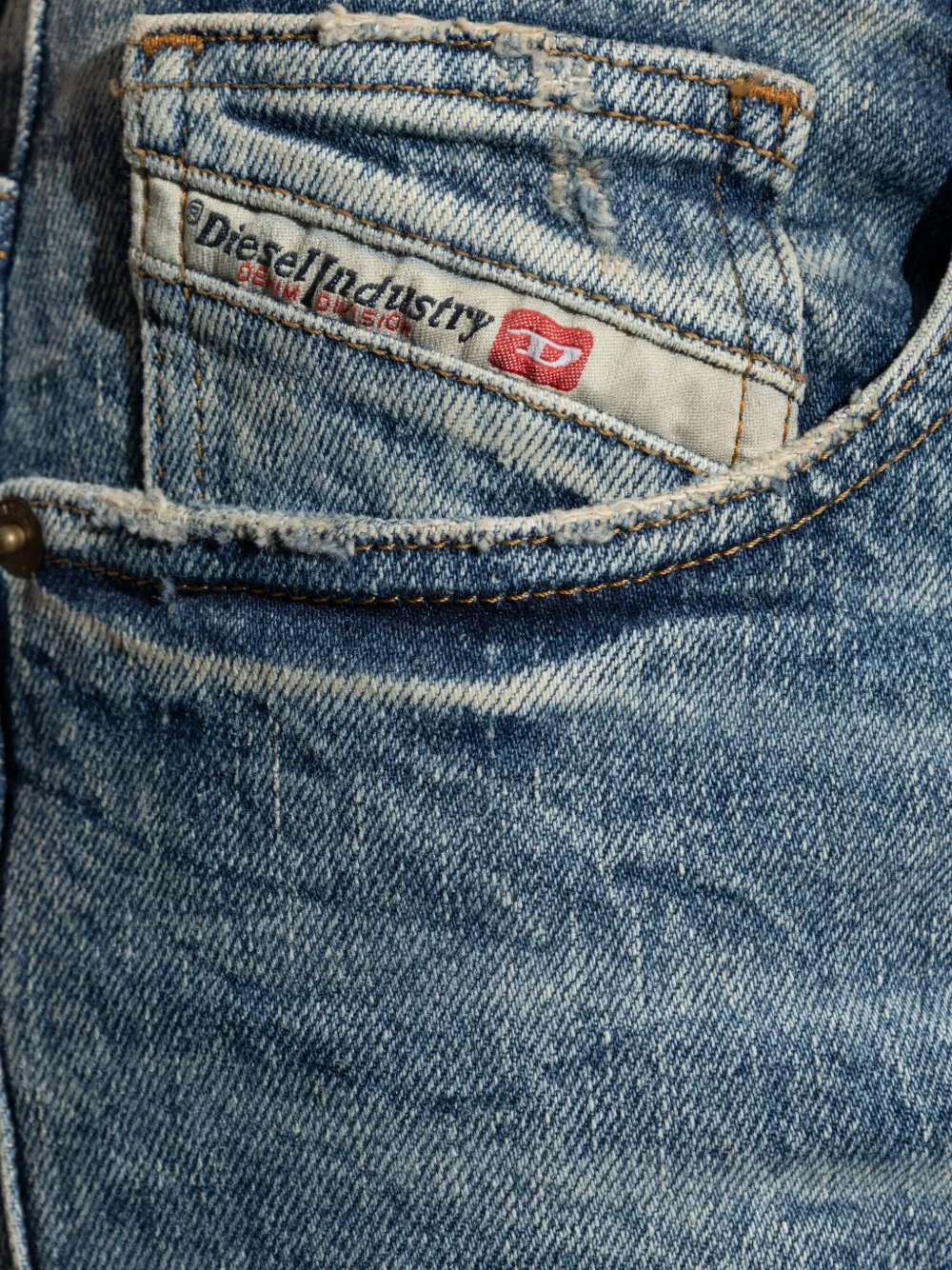 Diesel 1988 D-Ark jeans met toelopende pijpen Blauw