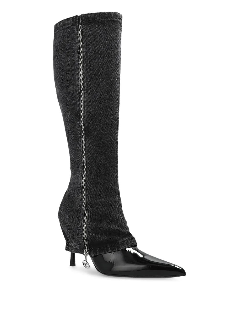 Diesel 100mm denim-panel boots | Ankle Boots | Image 2
