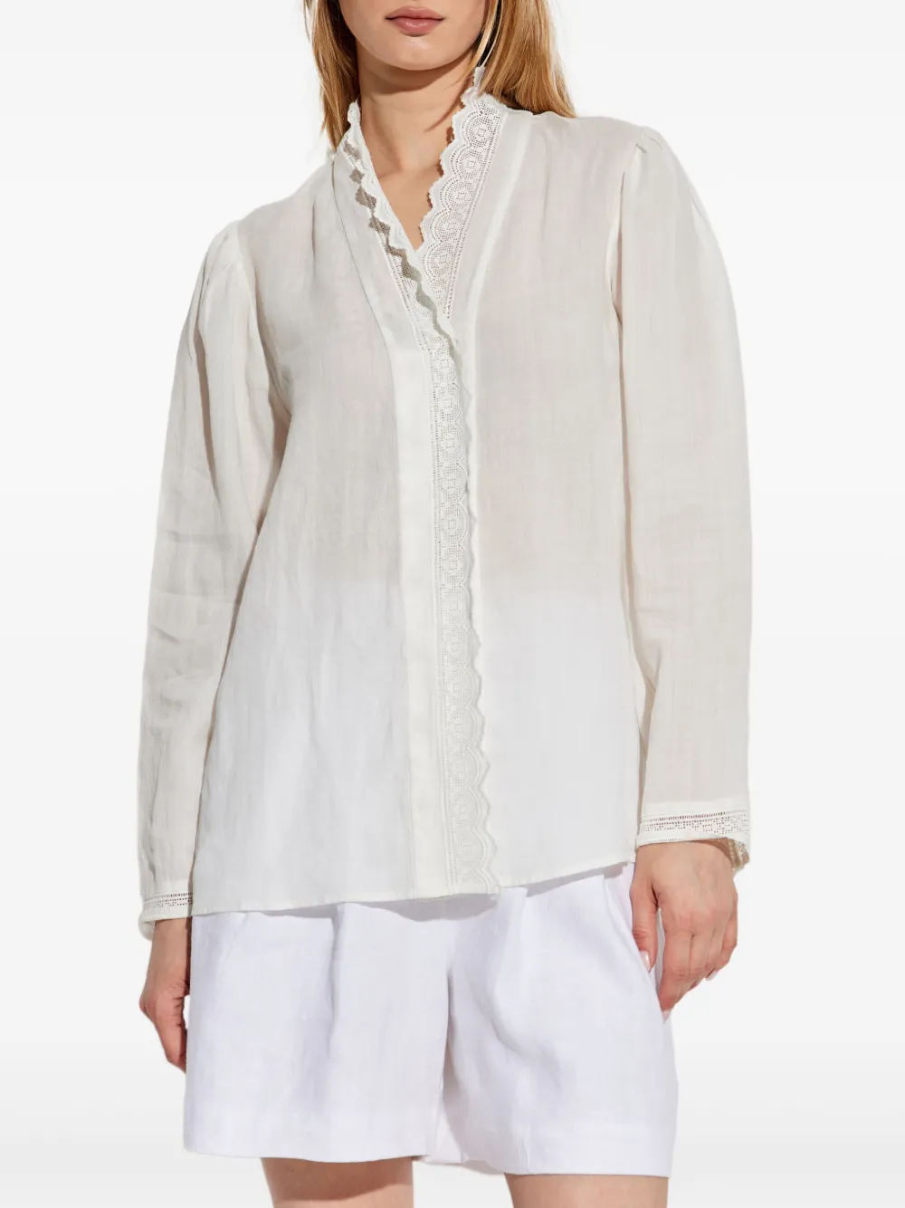 POSSE LACE-DETAILING SHIRT 