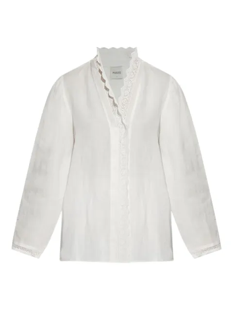 Posse camisa con detalle de encaje